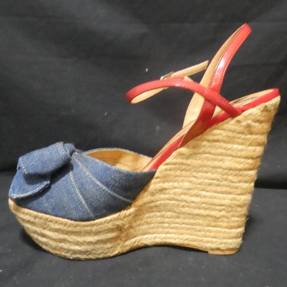 PENNY LOVES KENNY | Size 7 | Denim Espadrille Sandals - Picture 10 of 16